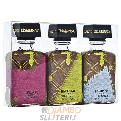 Disaronno wears Trussardi Miniatures Giftset 3x5cl