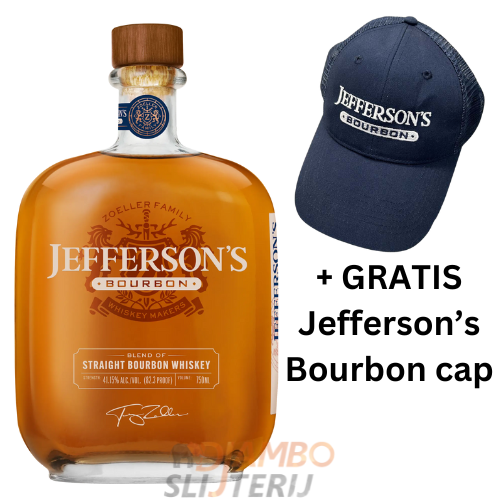 Jefferson's Bourbon 700ml + GRATIS cap